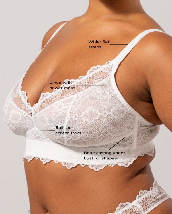 Lace Support Bra Off White Rabatt – Bild 5