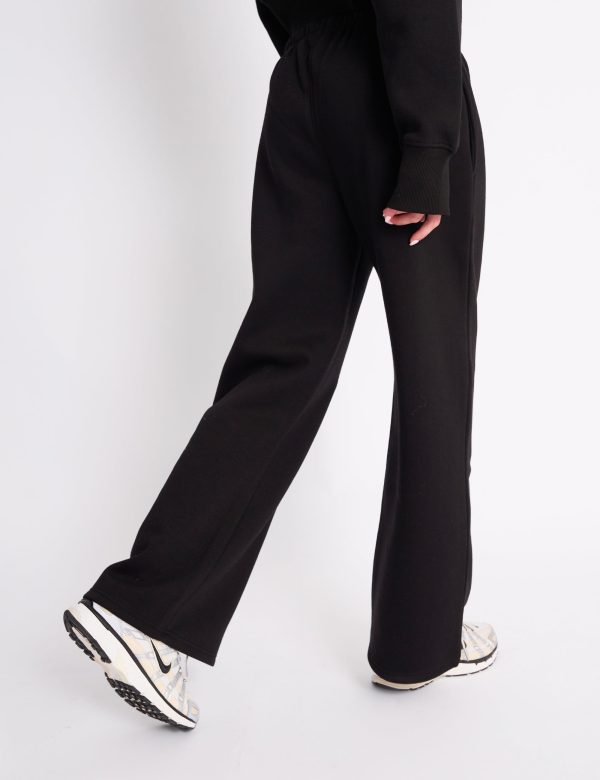 Kaiia Logo Wide Leg Joggers Black & Pink Schn?ppchen – Bild 3