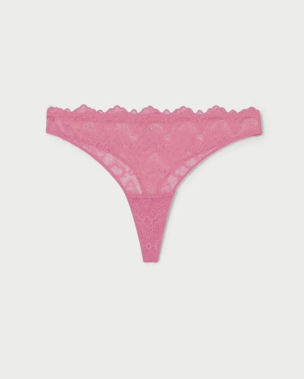 Lace Thong Candy Pink Zu verkaufen – Bild 2