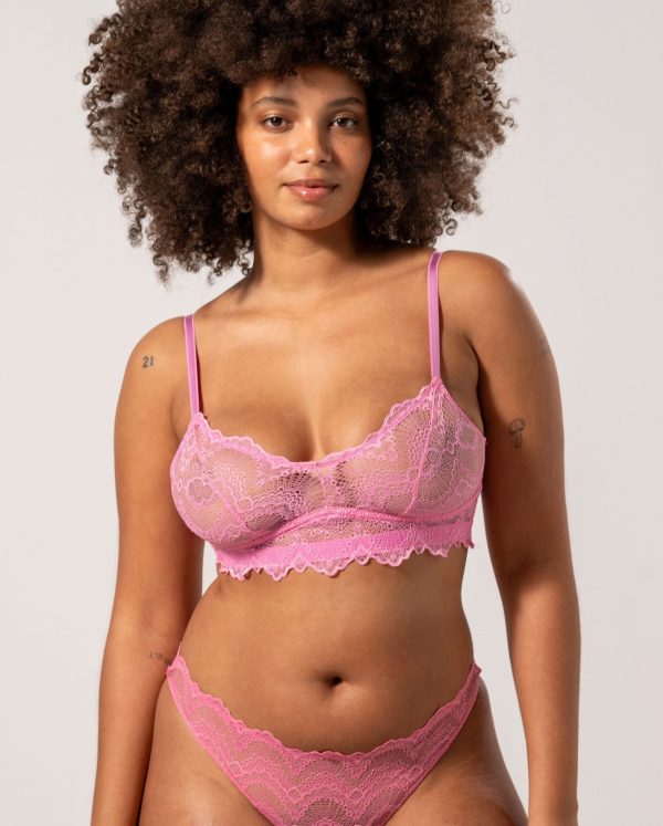 Lace Balconette Candy Pink Rabatt