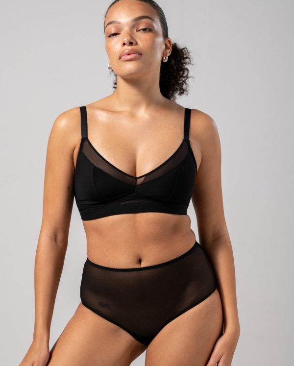 Mesh Highwaist Briefs Black Online-Verkauf – Bild 3