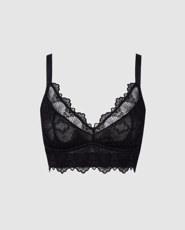 Lace Support Bra Black Online-Verkauf – Bild 2