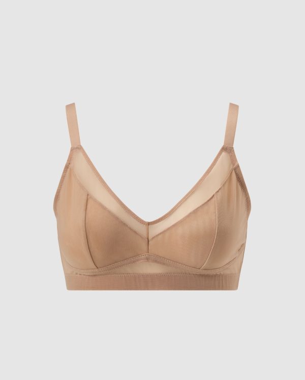 Mesh Support Bra Warm Nude Schn?ppchen – Bild 2